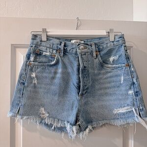 Agolde Jaden Jean Short High-rise Denim Cut-Off Shorts - Size 27